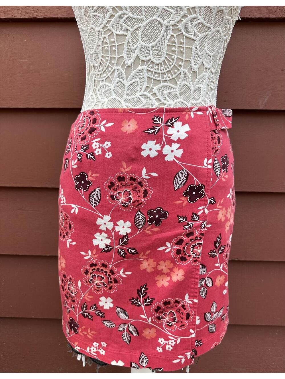Ann Taylor LOFT Floral Wrap Skirt